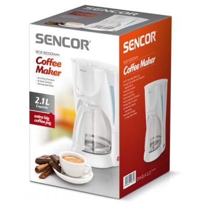 Кофеварка капельная Sencor SCE5000WH