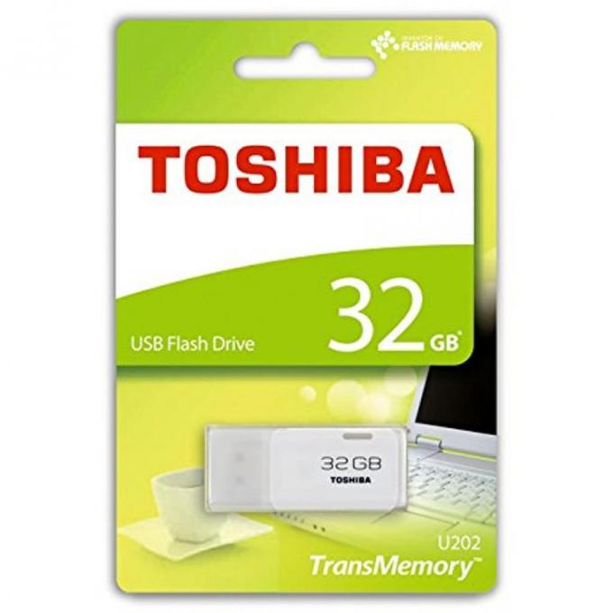USB флеш накопитель TOSHIBA 32GB Hayabusa White USB 2.0 THN-U202W0320E4