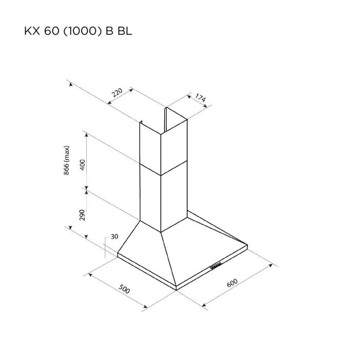 PYRAMIDA KX 60 (1000) B BL