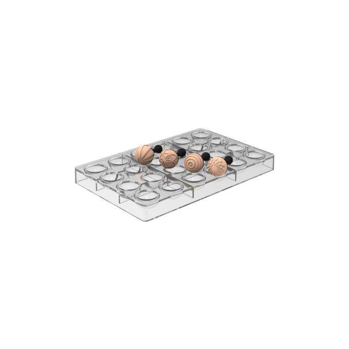 Silikomart CHOCO STAMP A & SEMISFERA 01