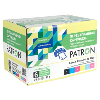 Комплект перезаправляемых картриджей PATRON Epson R200/ 220/ 300/ 320/ 340, RX500/ 600 PN-048-002/PN-048-N002