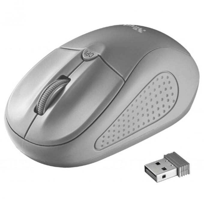 Мышка Trust Primo Wireless Mouse grey 20785
