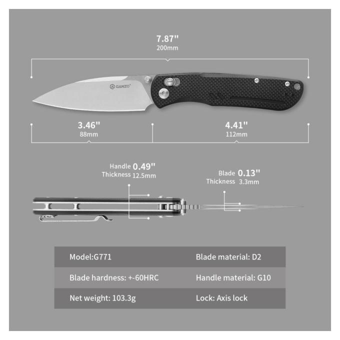 Ganzo G771-BK