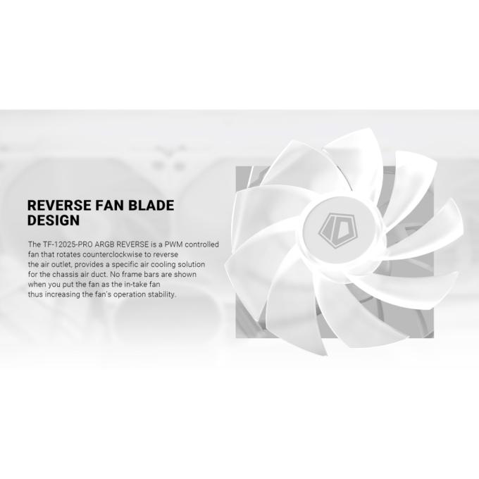 ID-Cooling TF-12025-PRO ARGB REVERSE WHITE