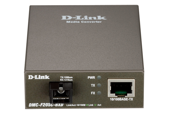 Медіаконвертер з портом 10/100 Base-TX та 100Base-FX SC DMC-F20SC-BXD/A1A D-LINK