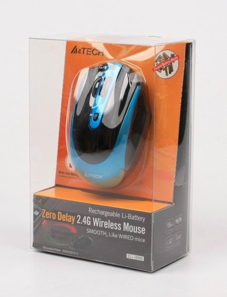 Мышка A4Tech G11-580HX G11-580HX-4 Black/Blue USB