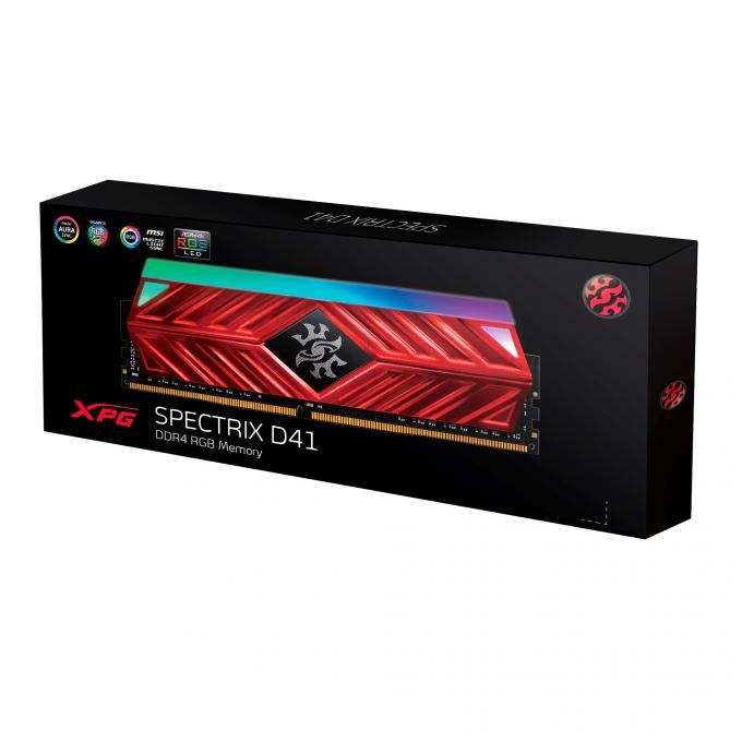 DDR4 8GB/3200 XPG Spectrix D41 RGB A-Data Red AX4U320038G16-SR41