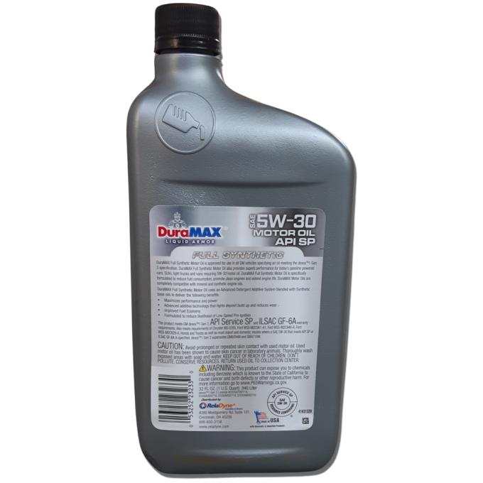 DuraMAX 5W30 FULL SYNTHETIC, 0,946 л