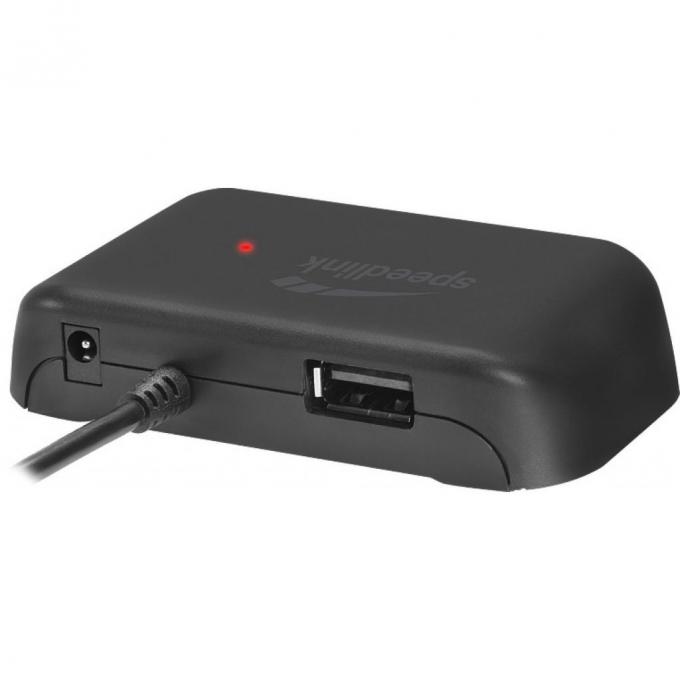 Концентратор Speedlink SNAPPY EVO USB Hub, 4-port, USB 2.0, Passive, Black SL-140004-BK