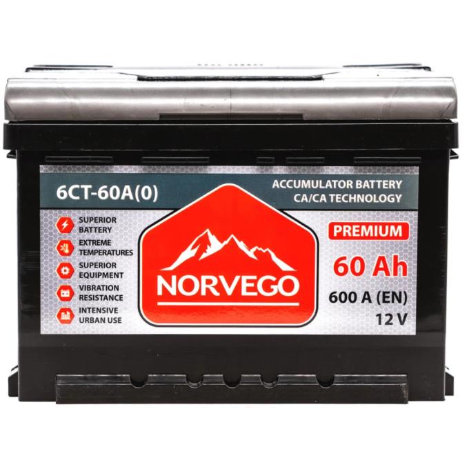 NORVEGO ВЕСТА Premium 60A +прав (0) (600 пуск)