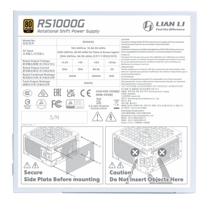 Lian Li G9P.RS1000G.WH00.EU
