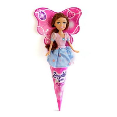 Кукла Funville Очаровательная принцесса, брюнетка в розово-голубом платье FV250051-3