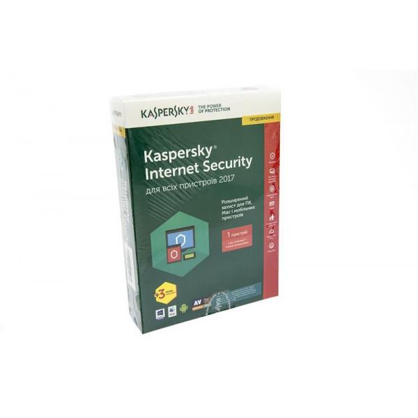 ПО Kaspersky Internet Security 2017 Eastern Europe Edition 1 ПК 1 год + 3 мес. Renewal Box KL1941OBAFR 2017 Kaspersky lab
