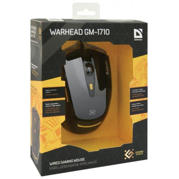 Мышь Defender Warhead GM-1710 Black 52710 USB