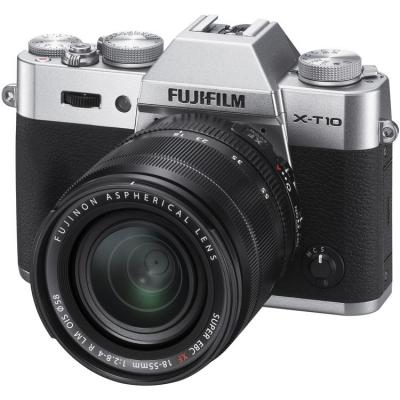 Цифровой фотоаппарат Fujifilm X-T10 + XF 18-55mm F2.8-4R Kit Silver 16471457