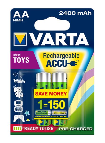 Аккумулятор Varta AA TOYS Accu 2400mAh * 2 56786101402