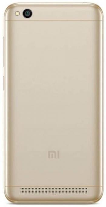 Смартфон Xiaomi Redmi 5A 2/16GB Dual Sim Gold; 5" (1280х720) IPS / Qualcomm Snapdragon 425 / ОЗУ 2 ГБ / 16 ГБ встроенной + microSD до 128 ГБ / камера 13 Мп + 5 Мп / 4G (LTE) / Bluetooth, Wi-Fi / GPS, A-GPS, GLONASS / ОС Android 7.0 (Nougat) / 140.4 x 70.1 x 8.35 мм, 137 г / 3000 мАч / золотистый 5A 2/16G Gold