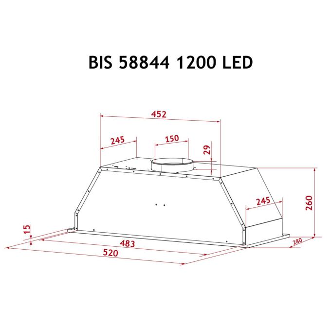 PERFELLI BIS 58844 WH 1200 LED