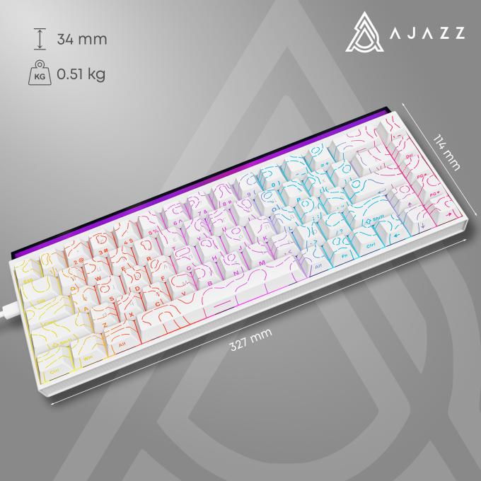 Ajazz NK68-R-S-W