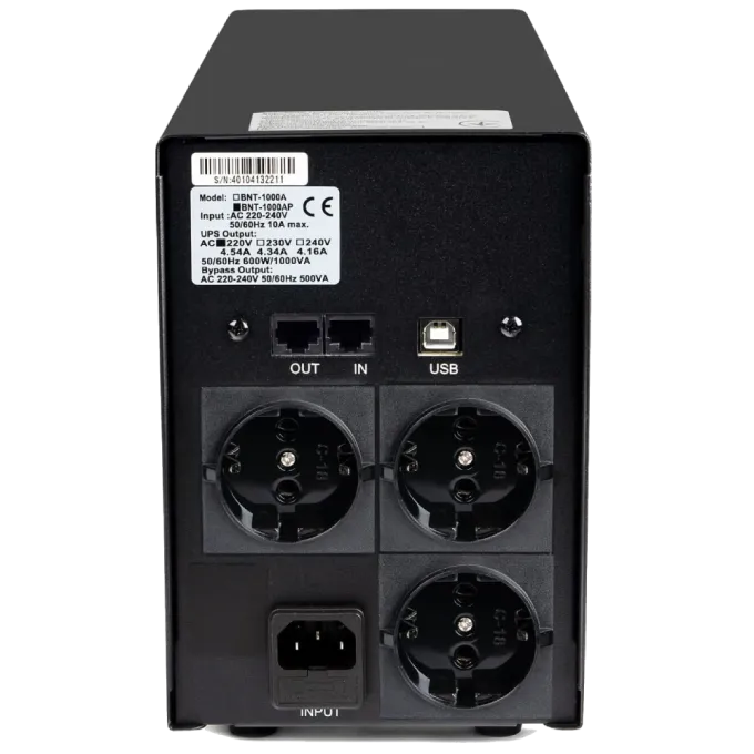 Powercom BNT-1000AP Schuko 1000VA/600W