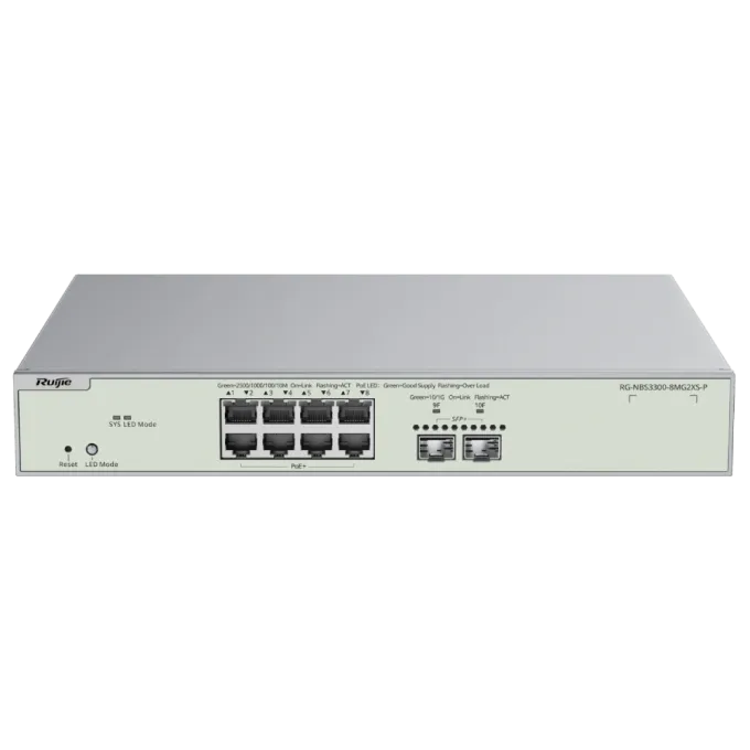 Ruijie RG-NBS3300-8MG2XS-P PoE