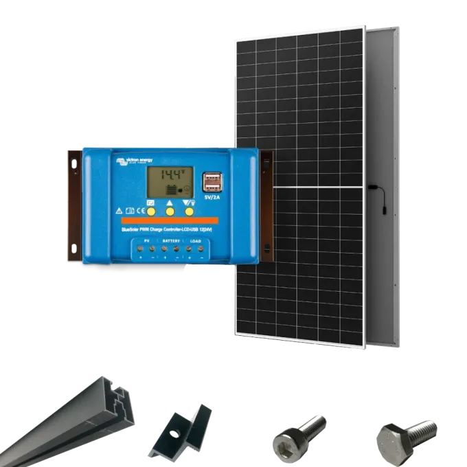 Victron Energy BlueSolar PWM + AIKO G645-MCH72Dw