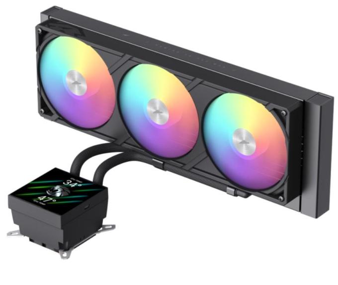 GAMEMAX GLACIER 360 LCD BK