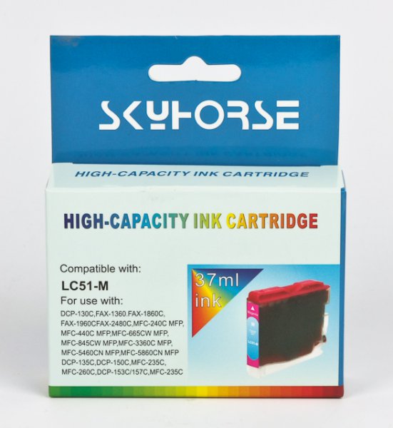 Brother FAX2480/MFC240/260/DCP130, LC-1000M Skyhorse BC-2 BC-LC51M