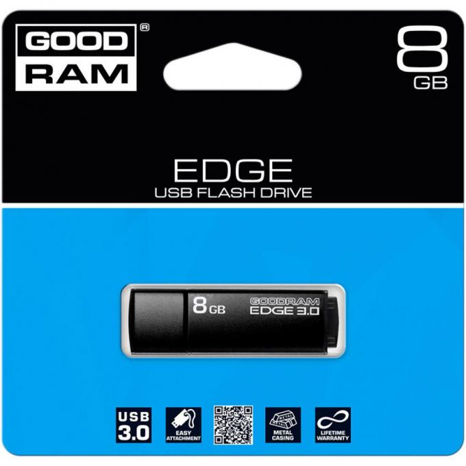 USB флеш накопитель GOODRAM 8GB UEG3 Edge Black USB 3.0 UEG3-0080K0R11