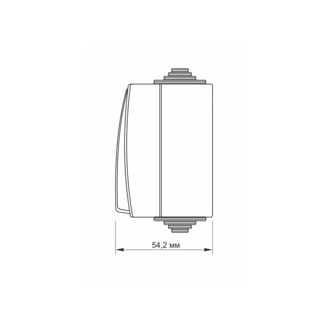 VIDEX BINERA IP65 наружный 2кл серый