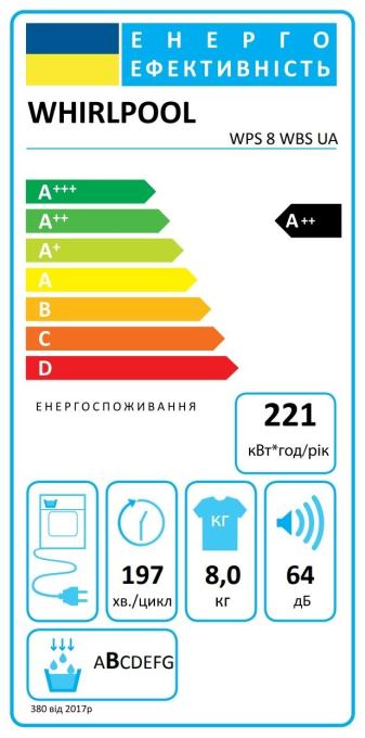 Whirlpool WPS8WBSUA