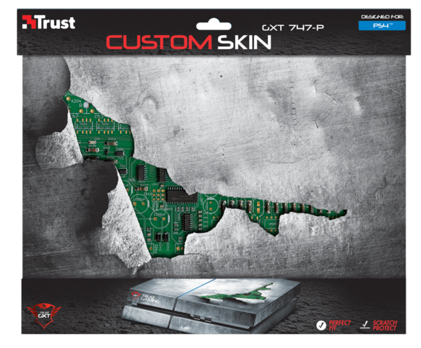 Уникальное покрытие TRUST GXT 747-P Сustom Skin for PS4 21636