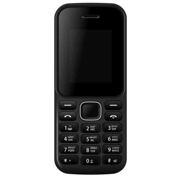 Мобильный телефон Bravis F180 Ring Dual Sim Black; 1.8" (160х120) TN / клавиатурный моноблок / Spreadtrum SC6531 / ОЗУ 32 МБ / 32 МБ встроенной + microSD до 16 ГБ / без камеры / 2G (GSM) / Bluetooth / 113.8x48x13.2 мм, 68 г / 600 мАч / черный 6293013
