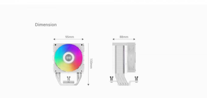 PCcooler R400 ARGB WH