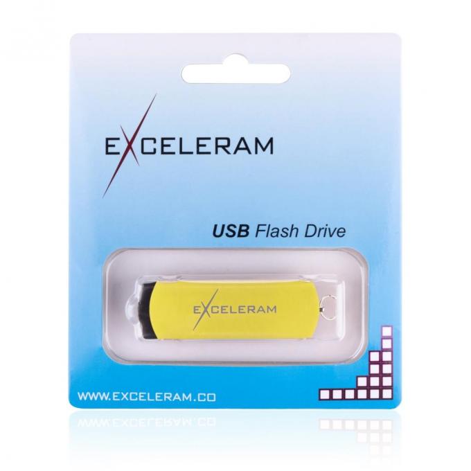 USB флеш накопитель eXceleram 8GB P2 Series Yellow2/Black USB 2.0 EXP2U2Y2B08
