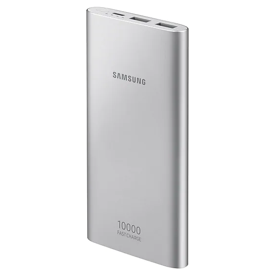 Батарея универсальная Samsung EB-P1100, 10000mAh, USB Type-C, Fast Charge Silver EB-P1100CSRGRU
