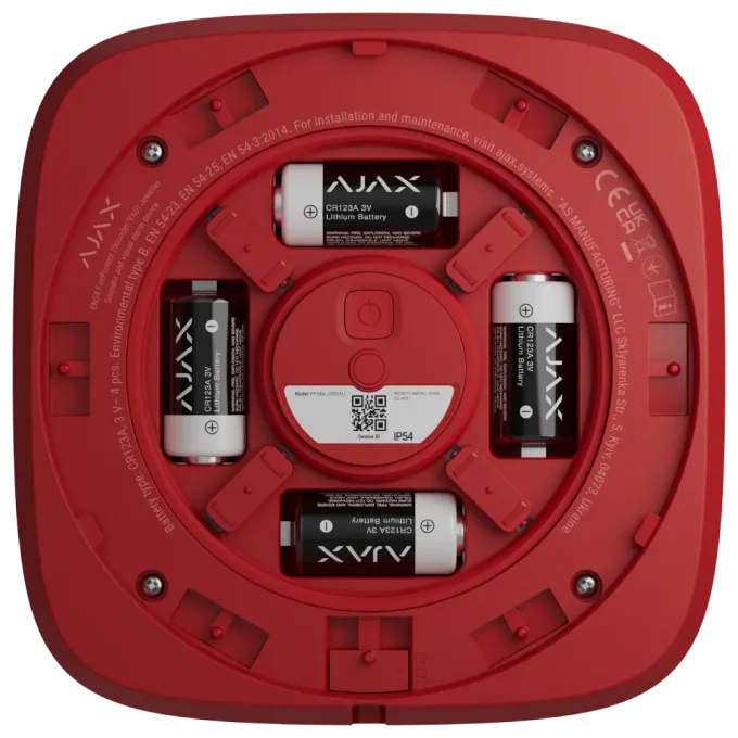 Ajax EN54 FireProtect (Sounder) red пожарный звуковой