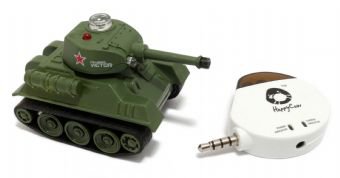 Мини танк с инфракрасным управлением, для Android и iOS, зеленый цвет Gembird PGA-TANK-001-G