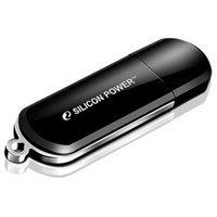 USB флеш накопитель Silicon-Power LuxMini 322 4 GB Black