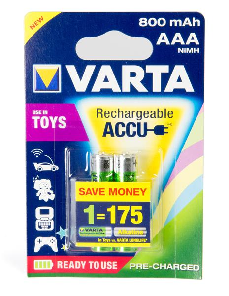 Аккумулятор Varta AAA TOYS Accu 800mAh * 2 56783101402