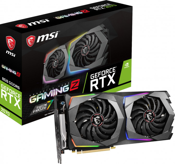 Вiдеокарта MSI GeForce RTX2070 8GB GDDR6 GAMING GF RTX 2070 GAMING 8G
