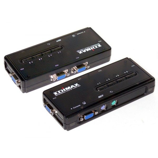 Коммутатор KVM 4-port с кабелями Edimax EK-PSK4
