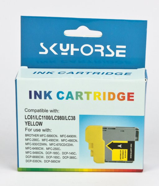 Brother DCP-145C/165C,MFC250C Yellow, LC-980/ Skyhorse BC-3 61Y