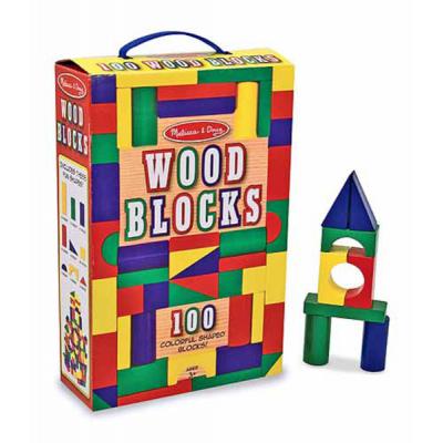 Кубики Melissa&Doug 100 деревянных кубиков MD481