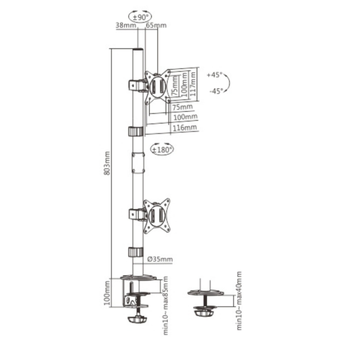 Brateck LDT66-C02V