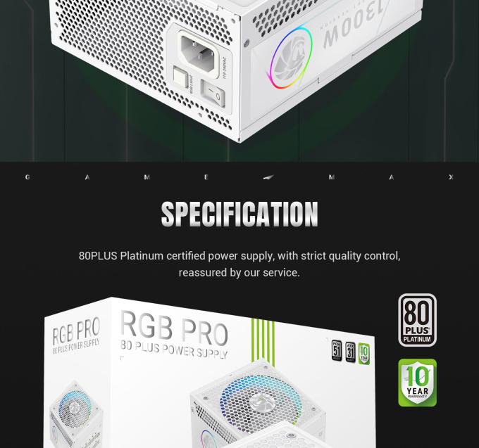 GAMEMAX RGB PRO 1300P WH