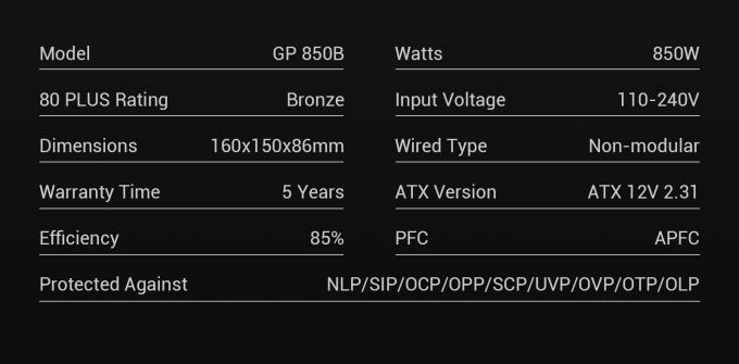 GAMEMAX GP 850B