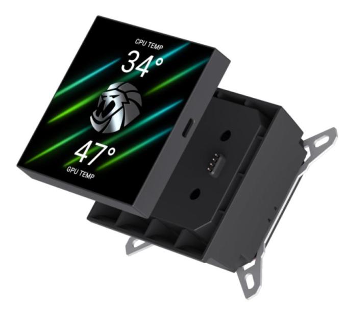 GAMEMAX GLACIER 360 LCD BK