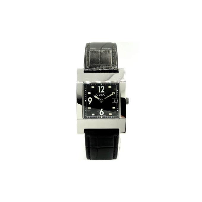 Gucci 7700M 17730 BLK/STEEL/BLK STRAP