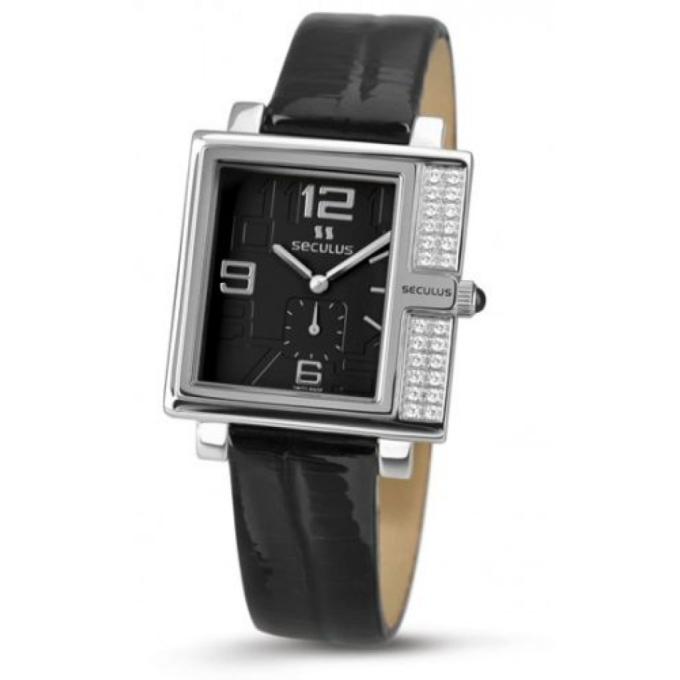 Seculus 1670.2.1064 black, ss-cz, black leather